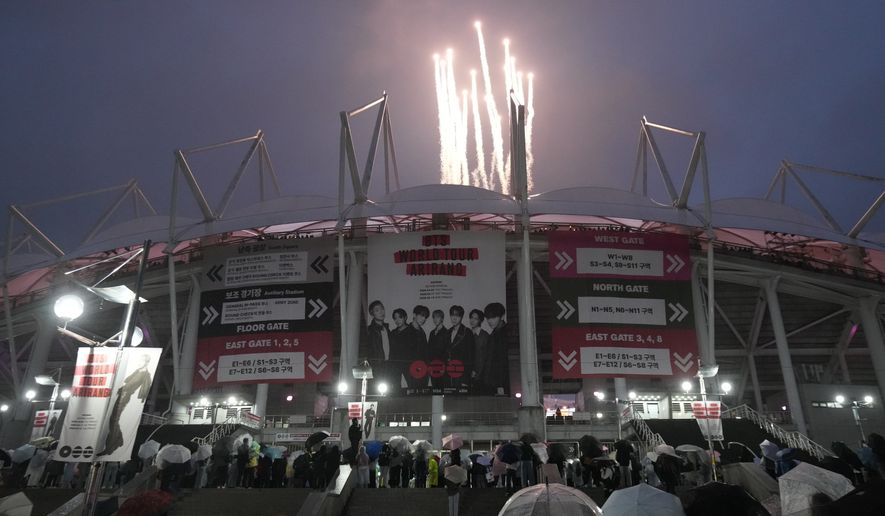 Thousands of fans gather as BTS launches world tour in South Korea