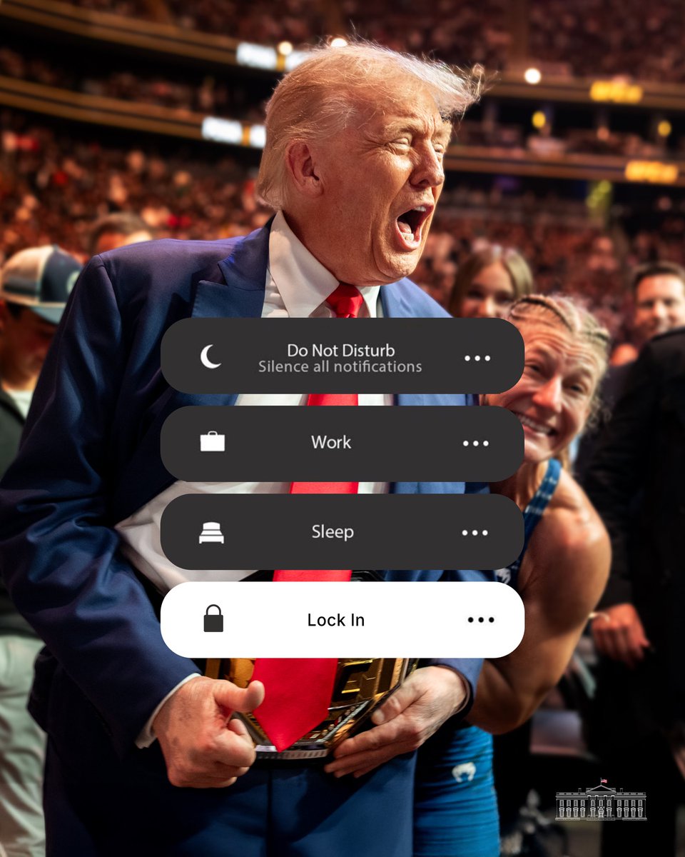 白宫“Locked In Mode”帖文配图