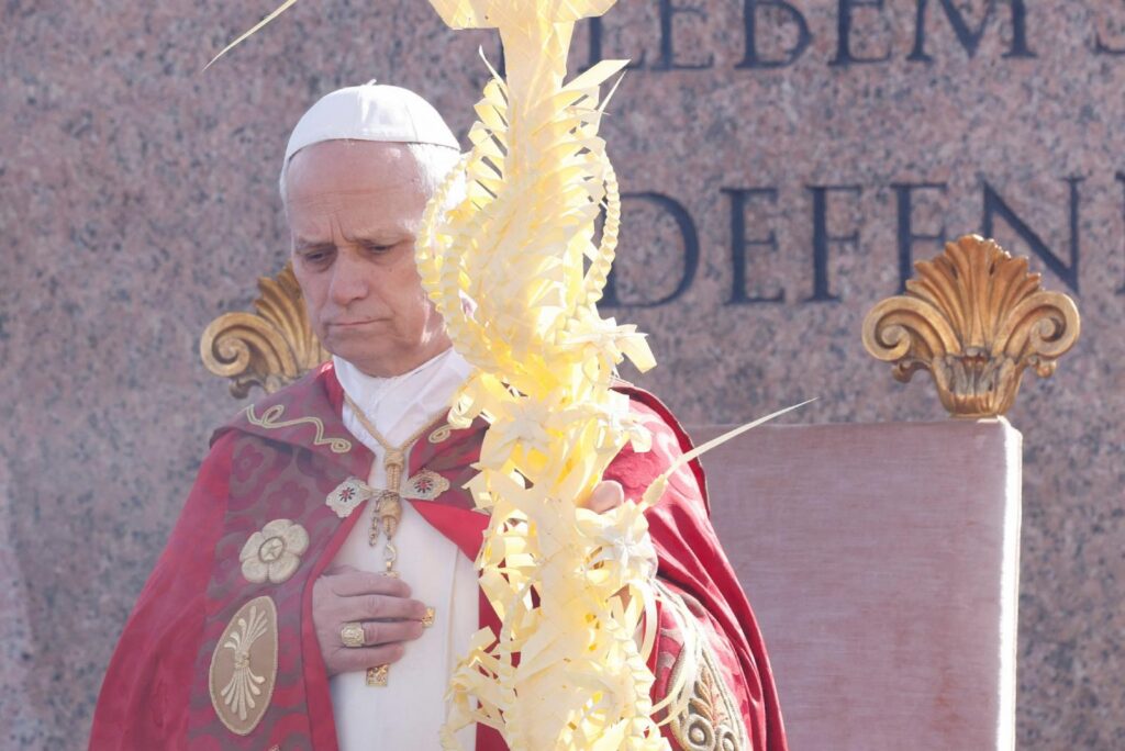 教皇利奥十四世棕枝主日讲话：耶稣拒绝战争，信仰不能为暴力辩护