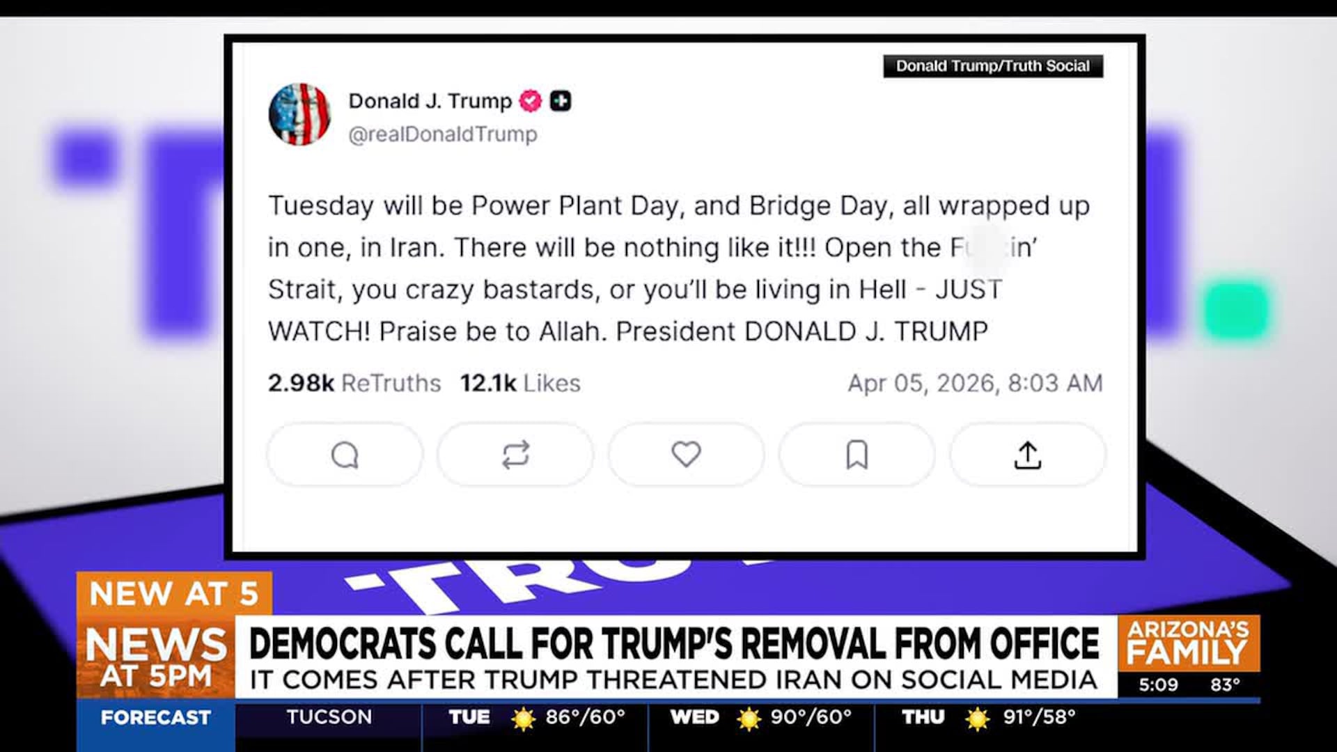 Trump’s Easter Iran threat sparks backlash in Congress