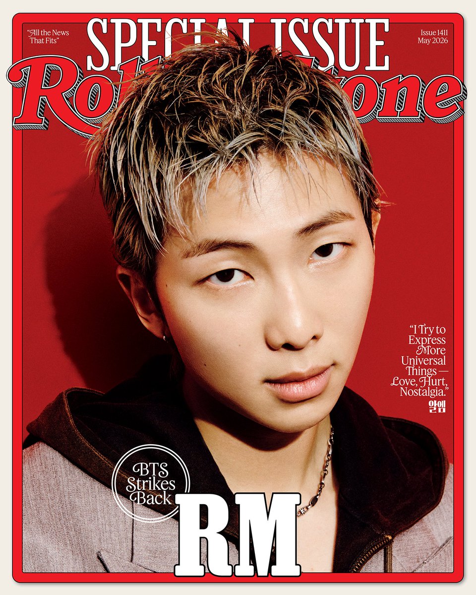 Rolling Stone五月刊 RM solo封面发布