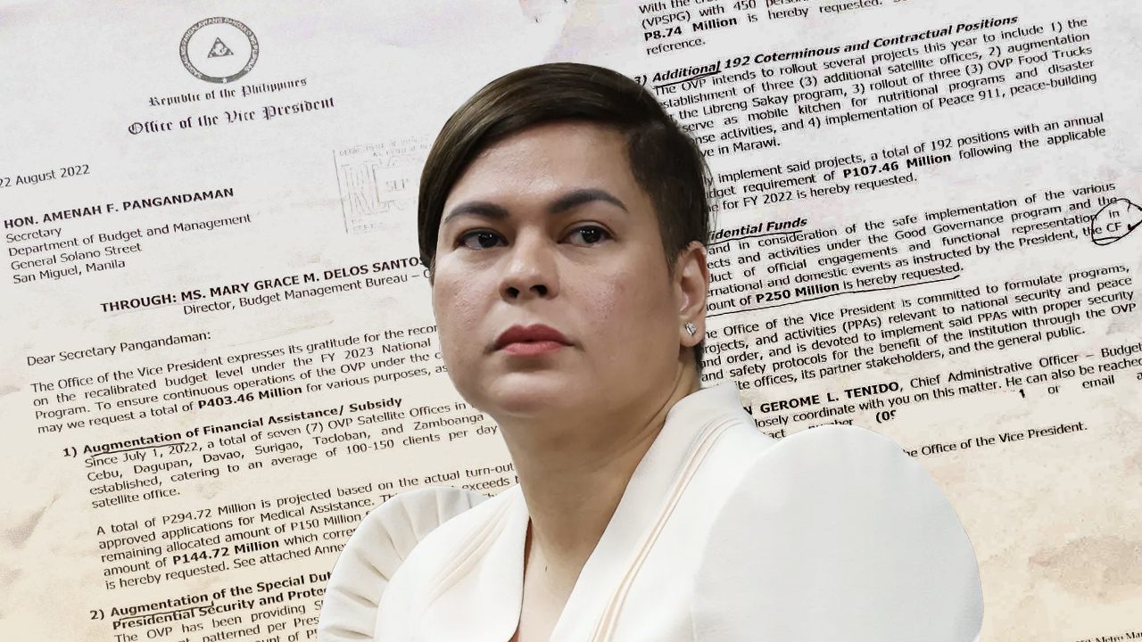 Read Sara Duterte's 2022 letter that triggered the confidential fund fiasco