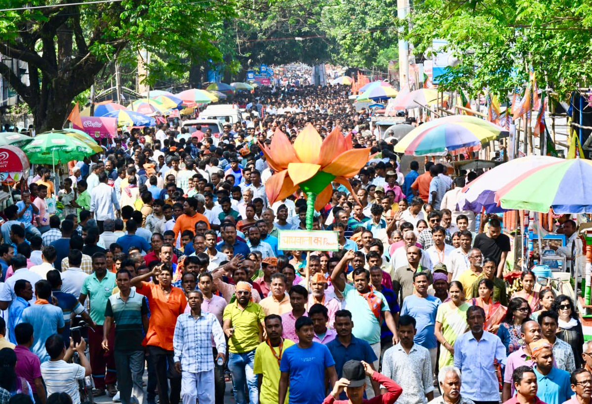 莫迪西孟加拉集会现场照片