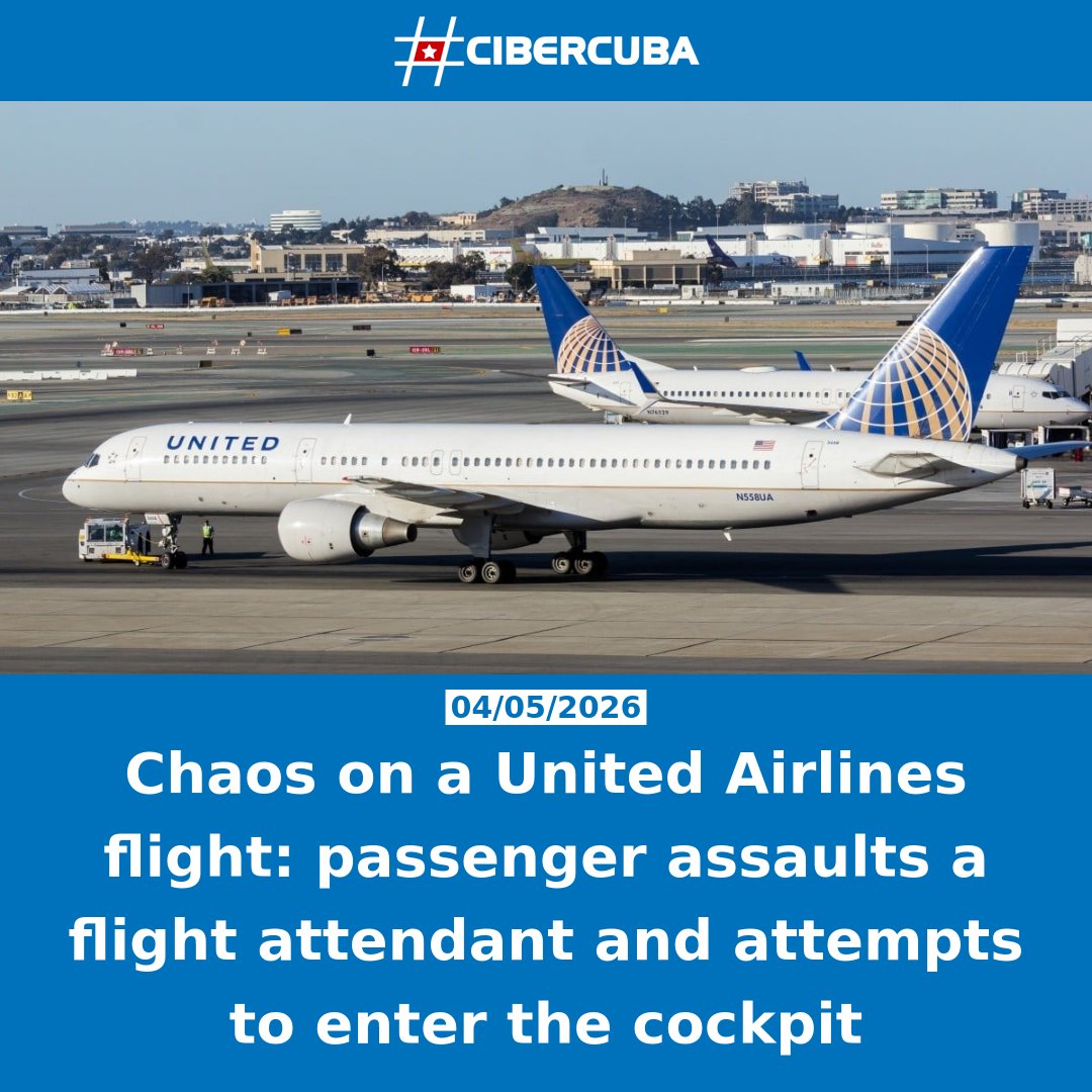 United Airlines客机紧急迫降 乘客袭击乘务员