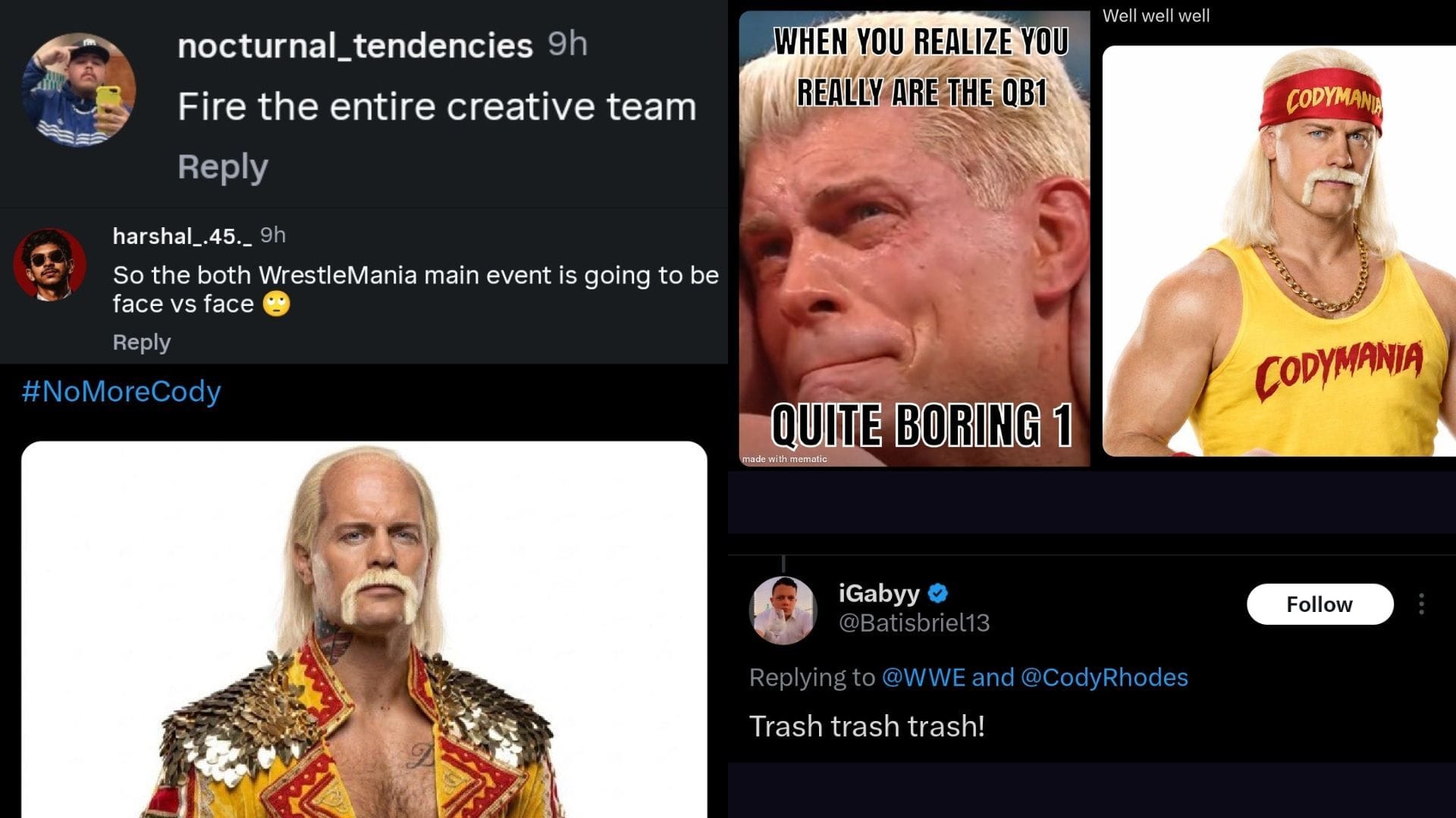 粉丝在X和Instagram上的热烈（或不满）反应