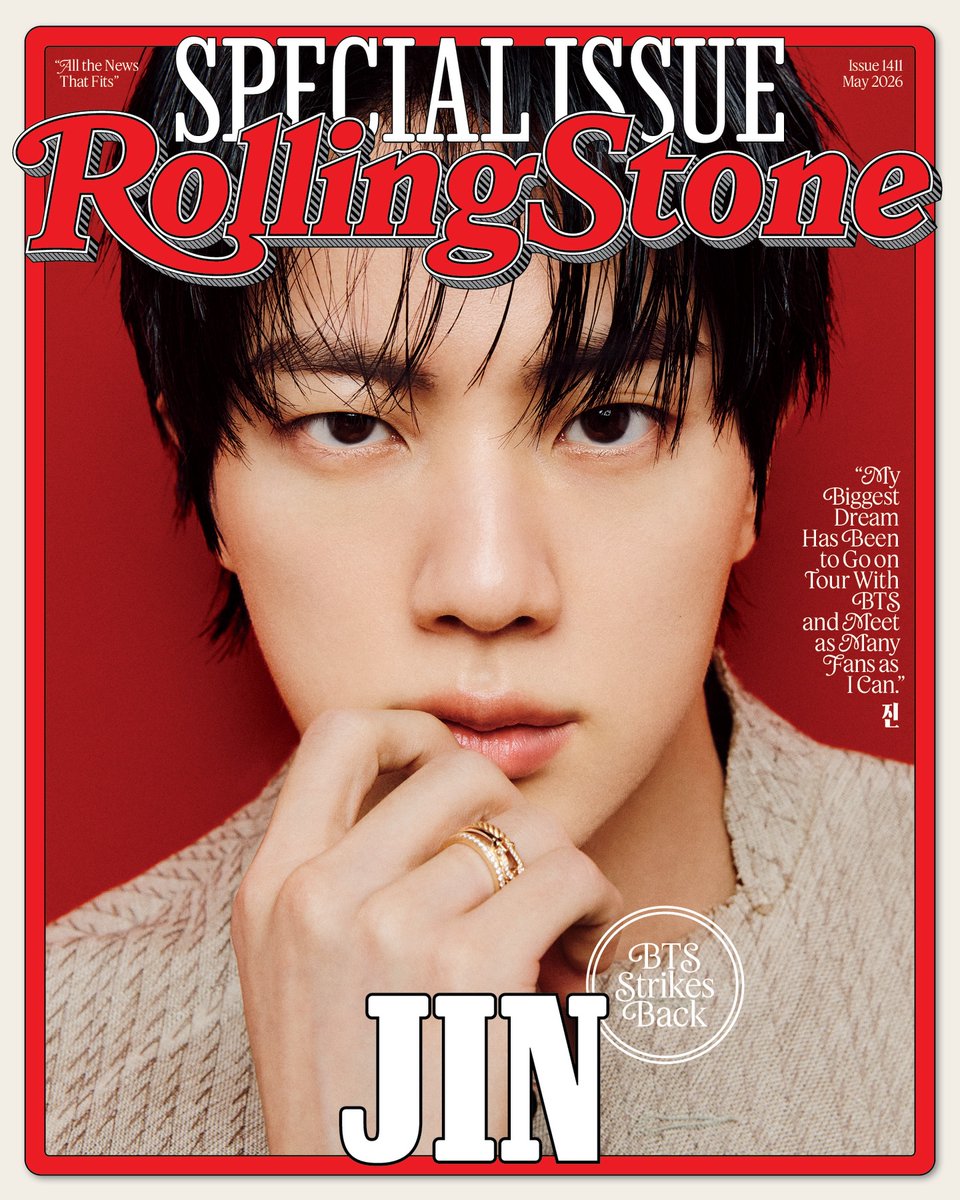 BTS Jin Rolling Stone May 2026 solo封面