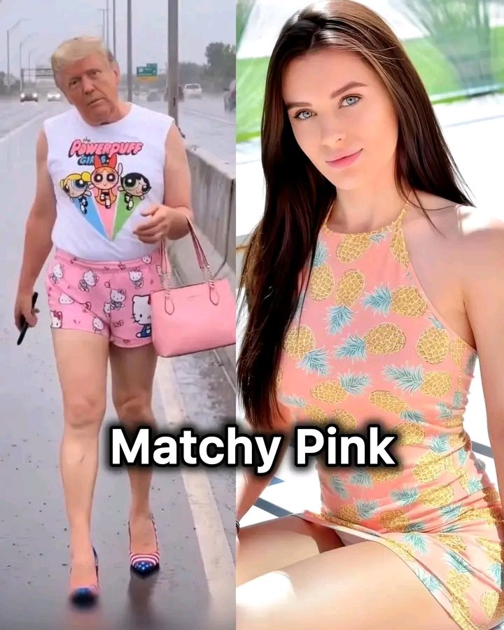 特朗普走路 meme 截图