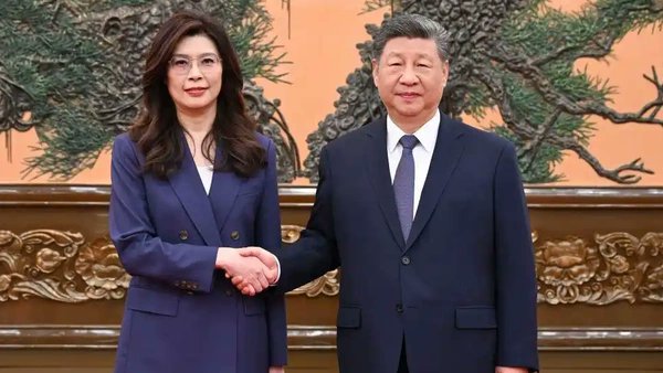 习近平与郑丽文会晤现场