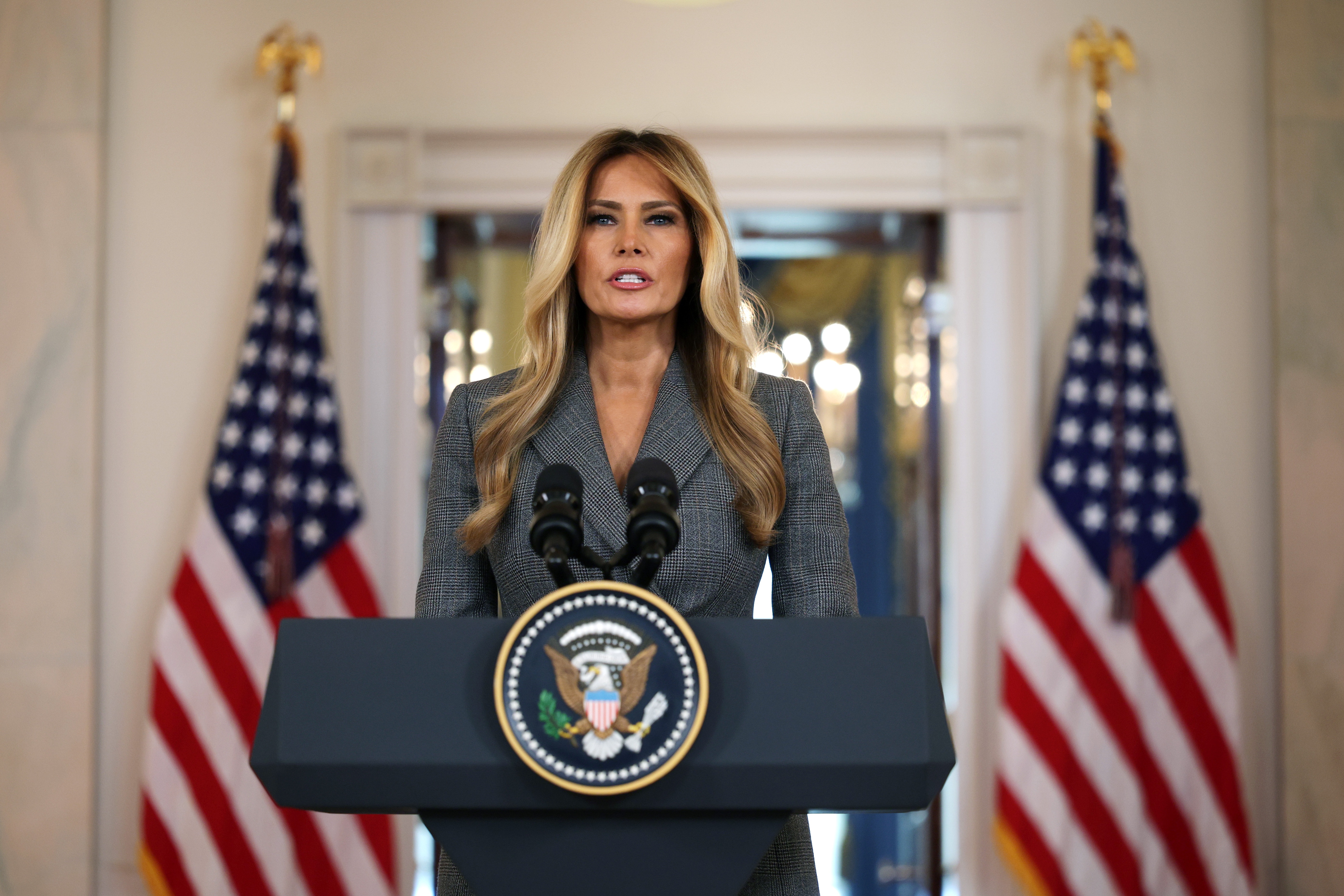 Epstein survivors comment on Melania Trump statement : NPR
