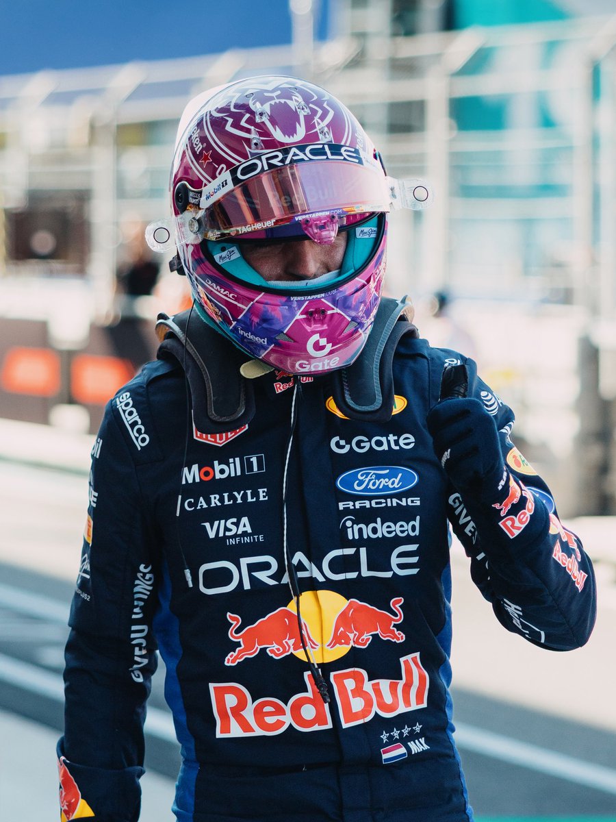 Max Verstappen 前排庆祝