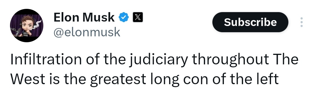 埃隆·马斯克重申左派司法渗透为西方“最长骗局”：司法独立性引发的跨大西洋权力博弈
