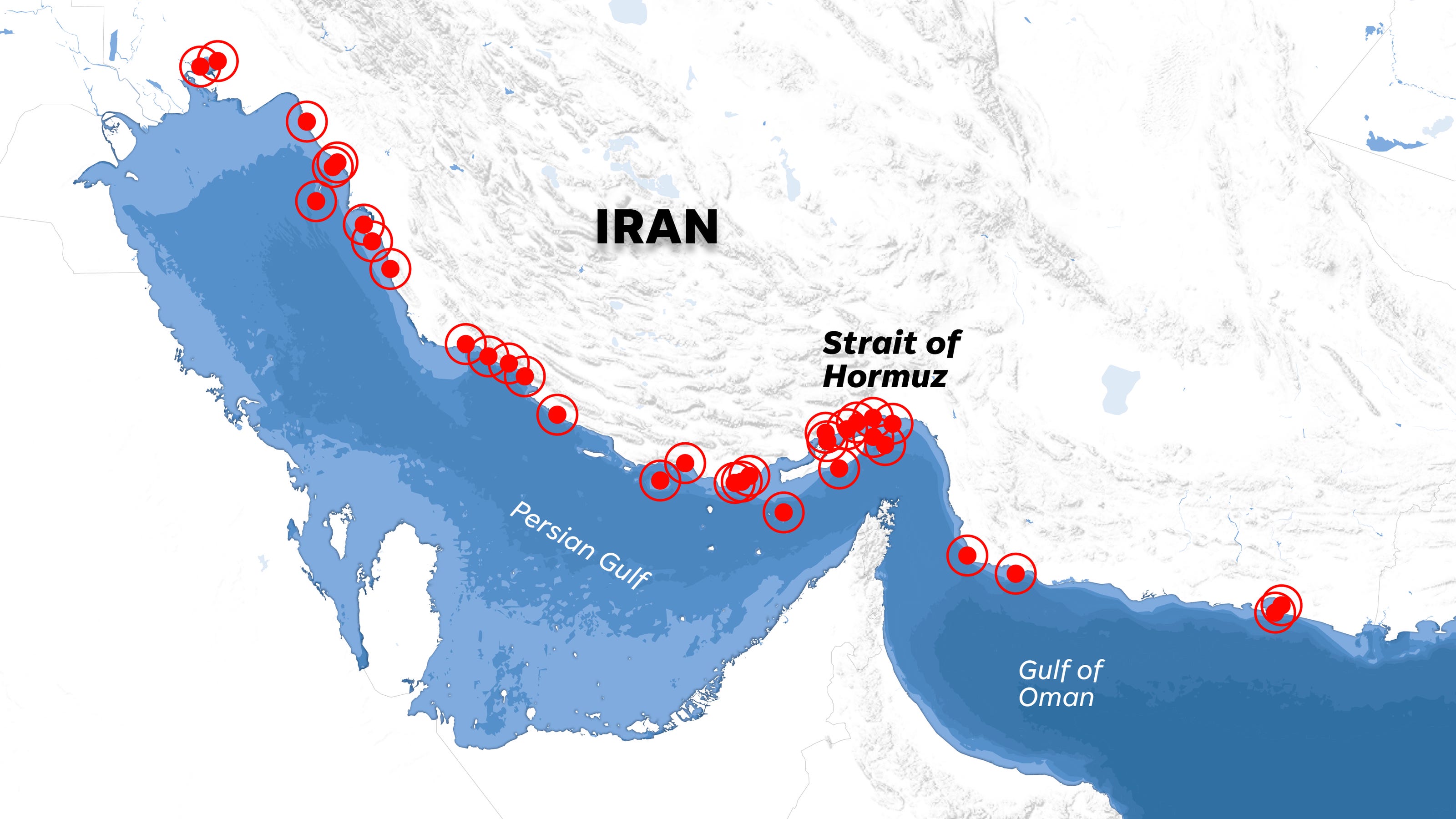 Maps: US blockades Strait of Hormuz today as latest Iran talks fail