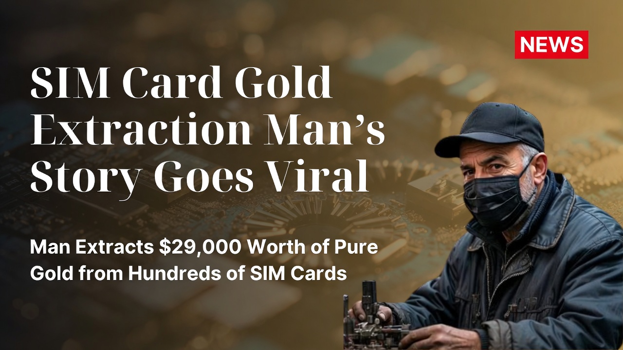 SIM卡提炼黄金男子故事病毒式传播