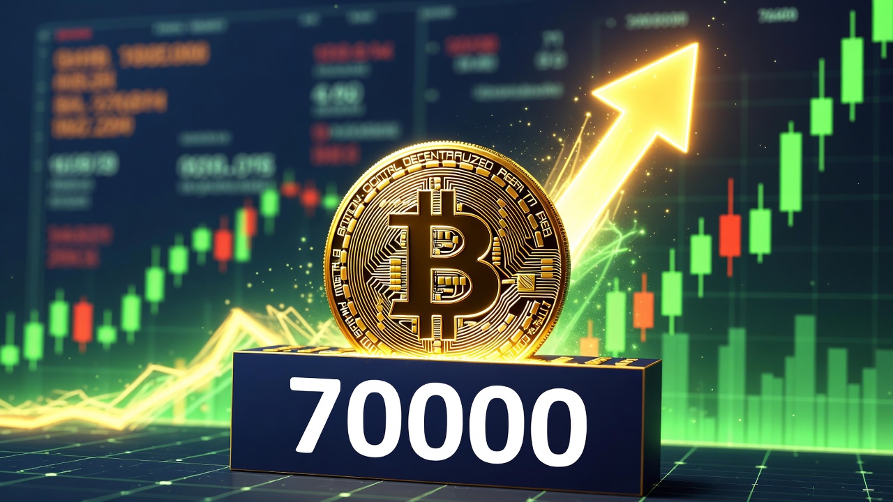 比特币强势重返70000美元关口