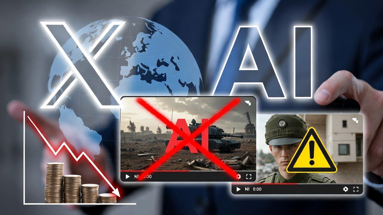 X平台严惩未标注AI生成战争视频 X平台严惩未标注AI生成战争视频