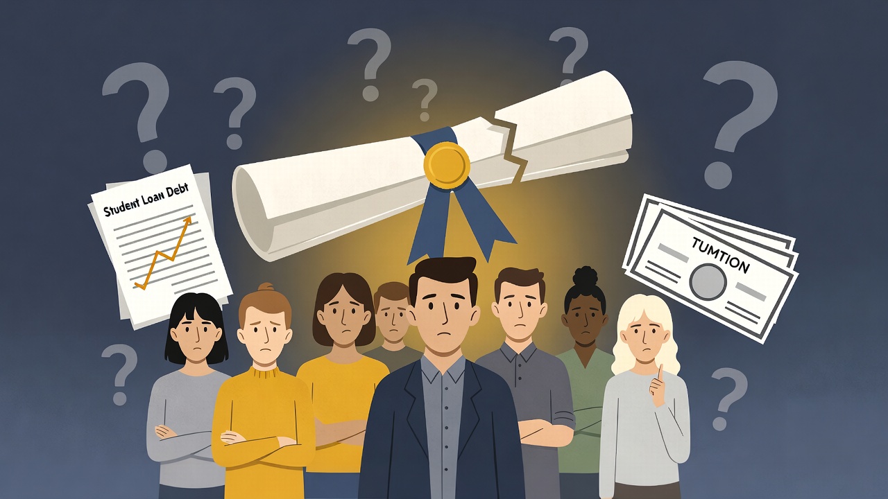 Z世代的大学“账单”：51%年轻人为何说学位是“浪费钱”？