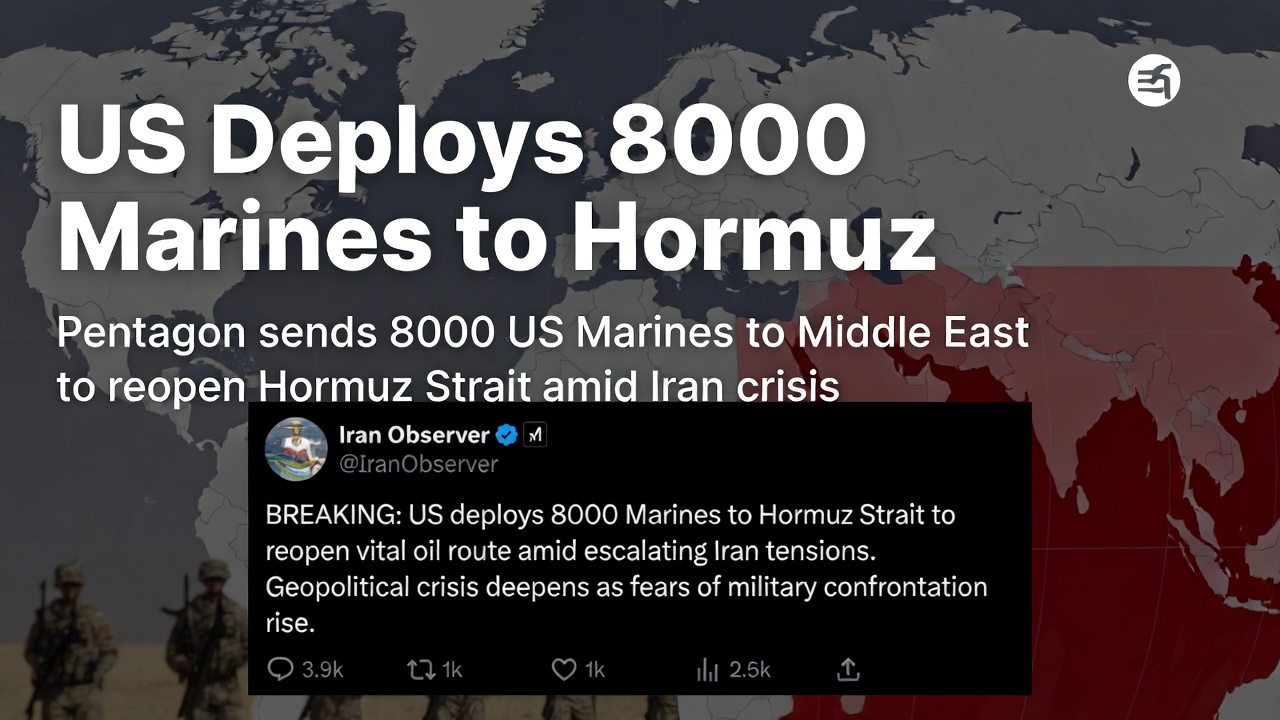 美军派遣8000陆战队赴霍尔木兹