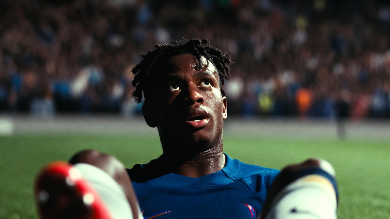 切尔西前锋杰克逊红牌受伤表情照片爆火