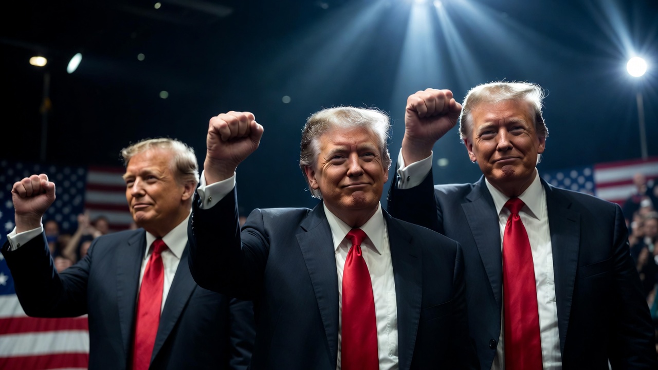 特朗普重返白宫三度挥拳致意 特朗普重返白宫三度挥拳致意