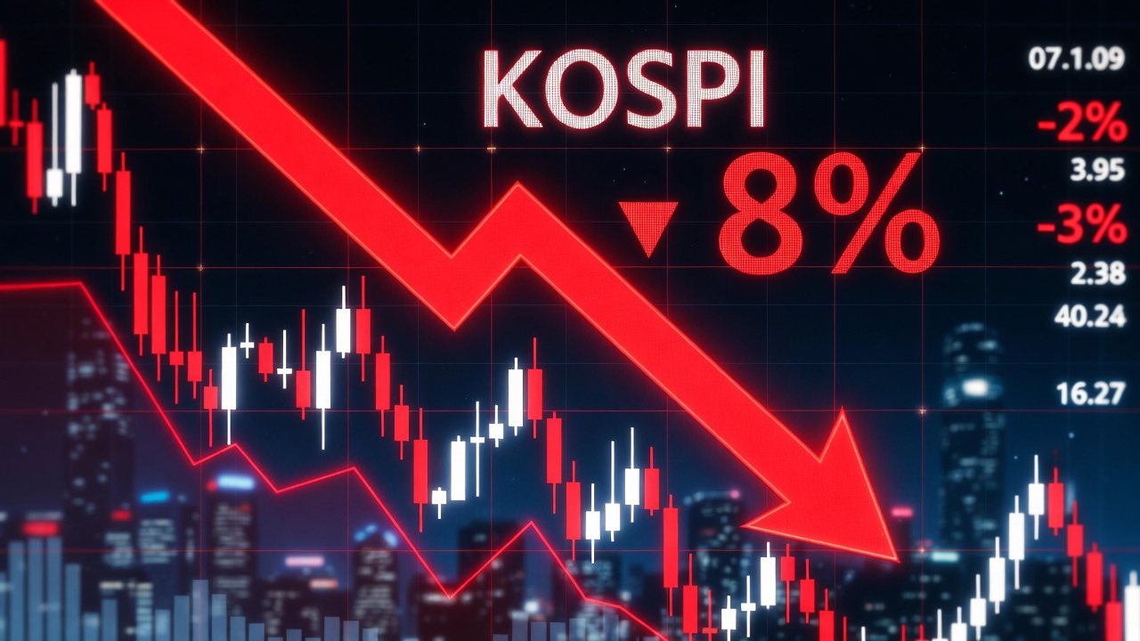 韩国股市暴跌8%触发熔断机制
