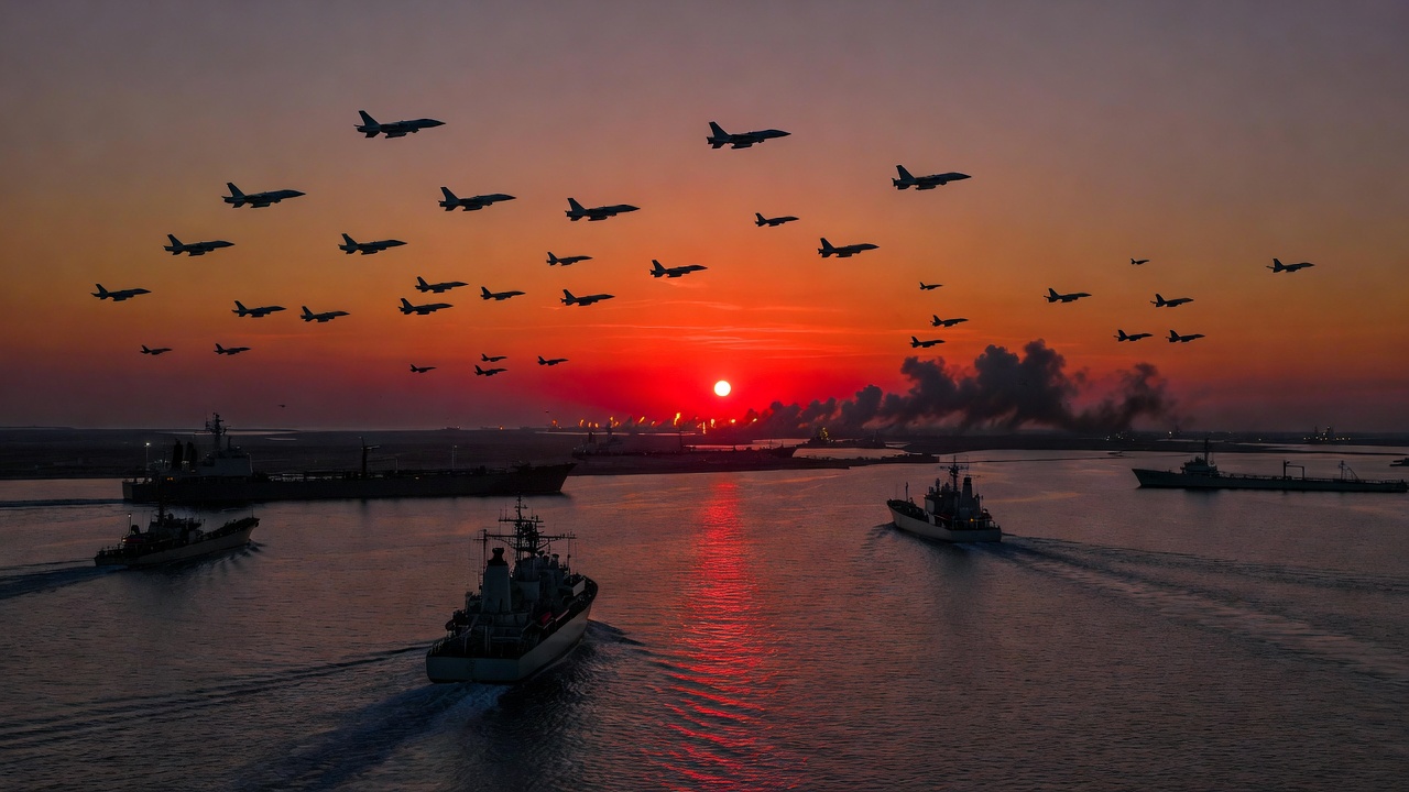 伊朗冲突升级 特朗普敦促保卫霍尔木兹海峡