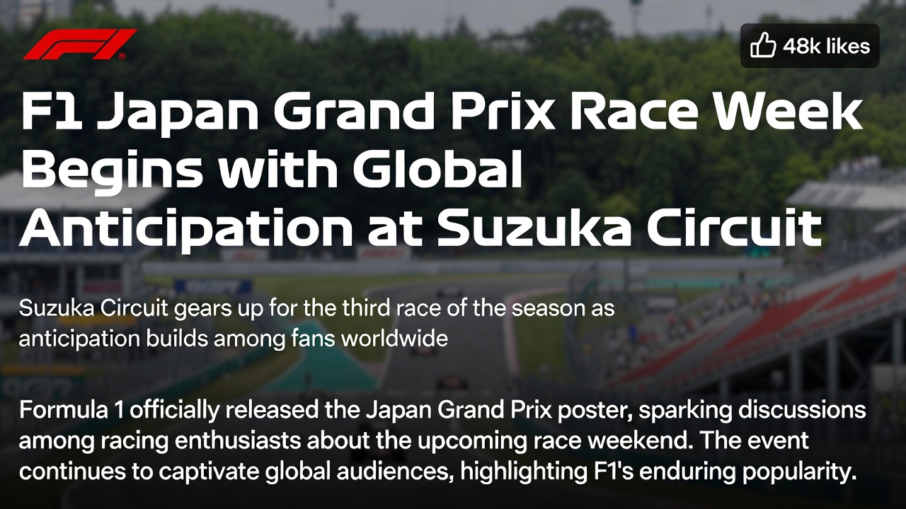 F1日本大奖赛赛周开启 铃鹿赛道全球期待