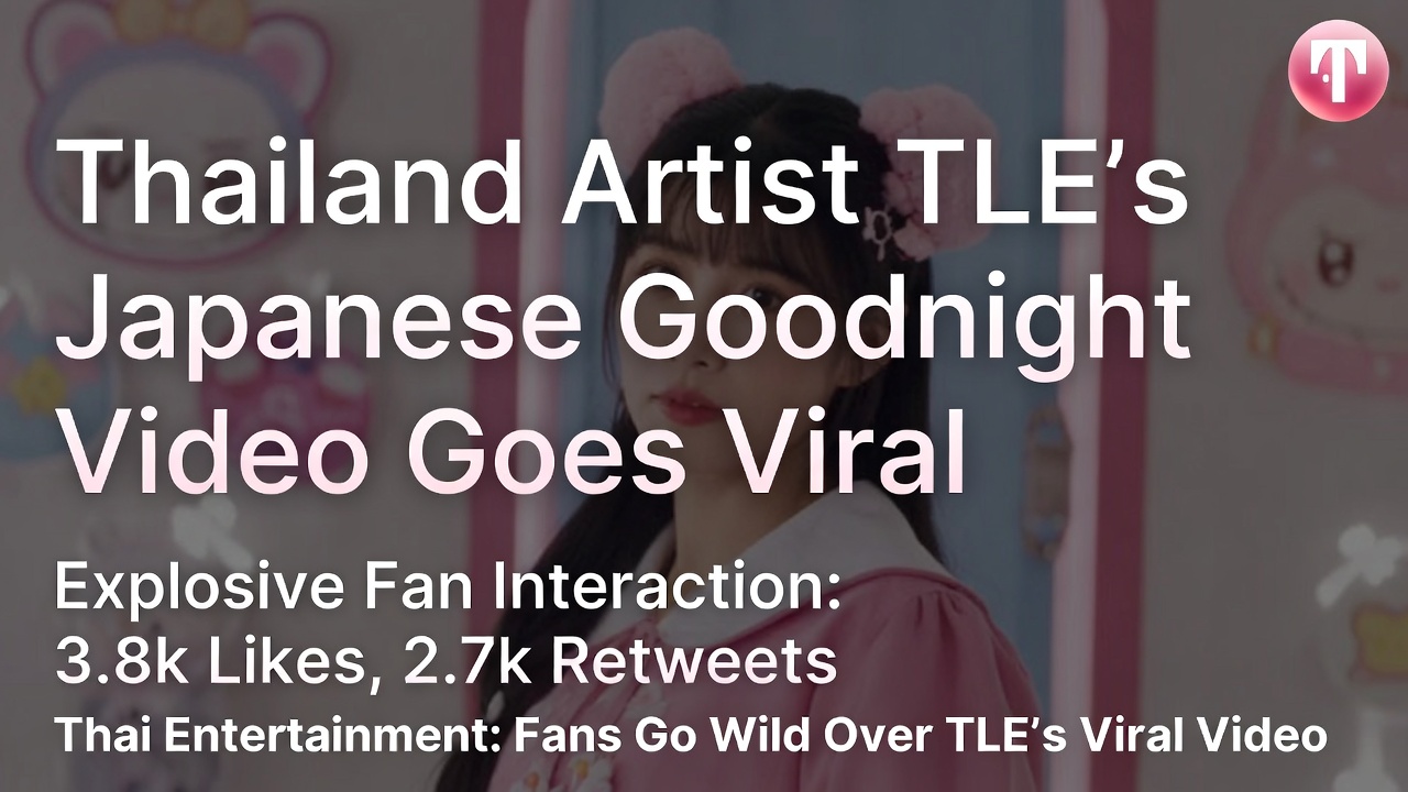 泰国艺人TLE日本晚安视频走红