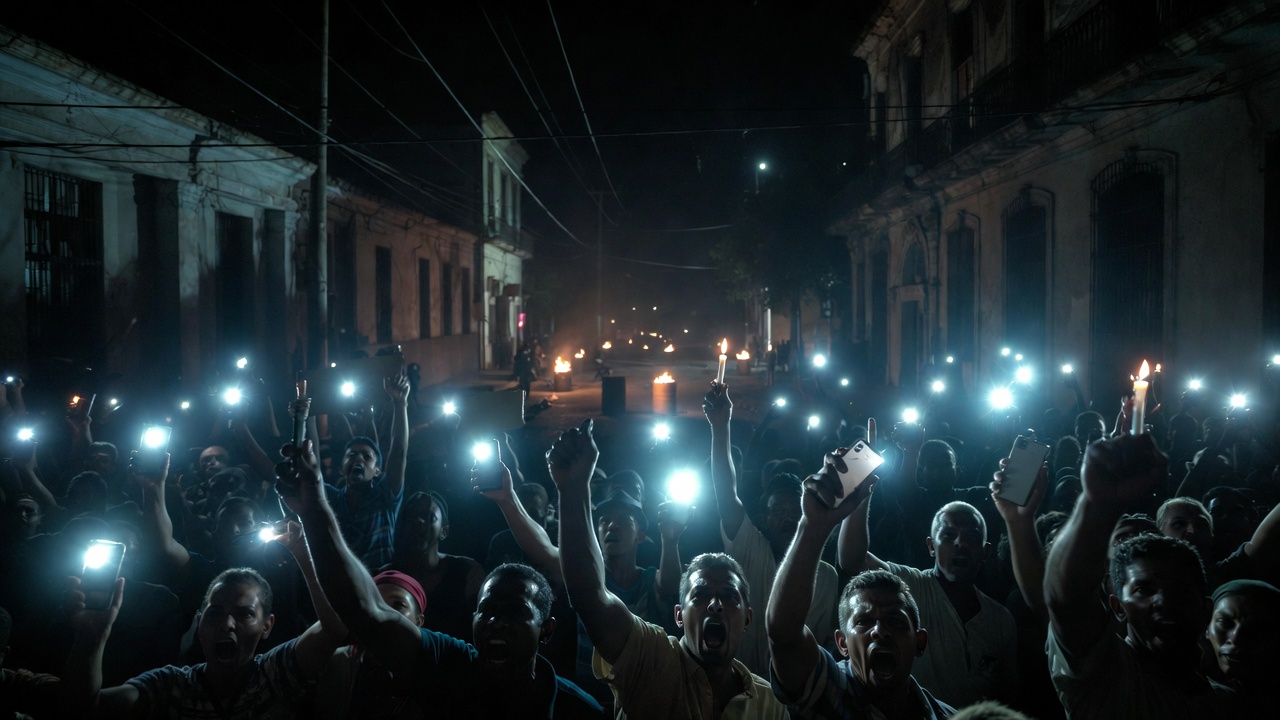 古巴大停电引发街头抗议活动持续