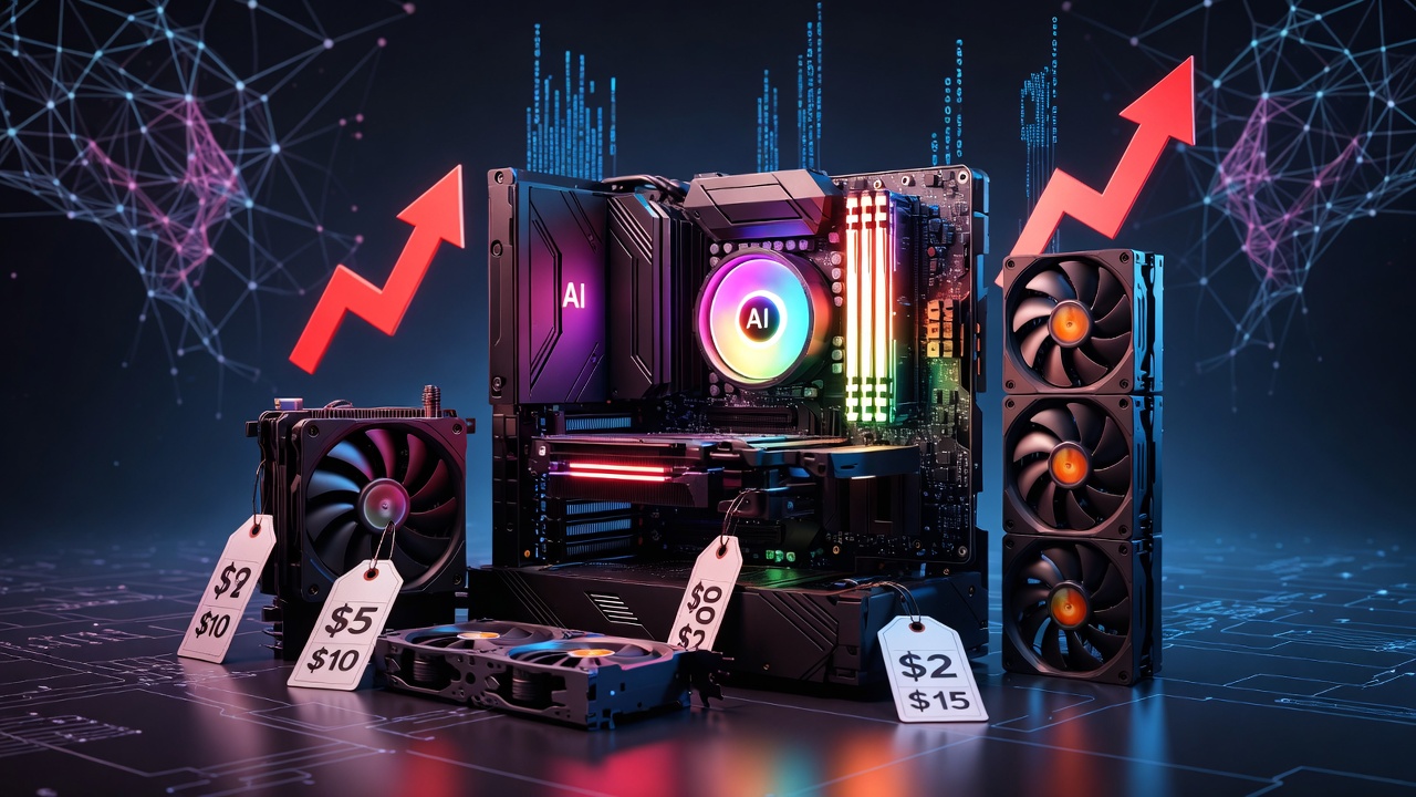 AI热潮推高游戏PC配件价格 AI热潮推高游戏PC配件价格