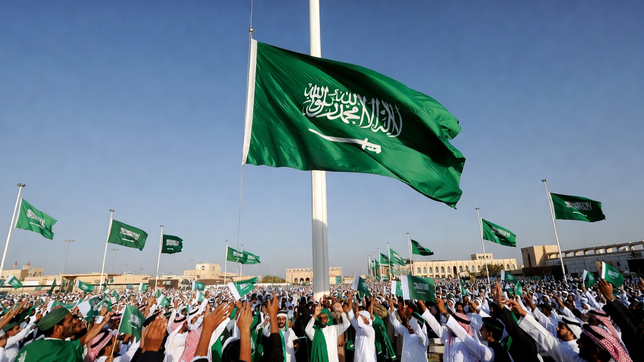 沙特阿拉伯国旗日盛大庆祝