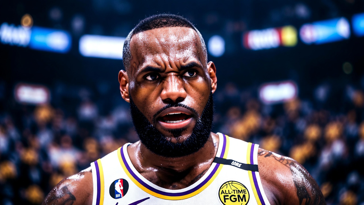 补丁闪耀王者归来！勒布朗·詹姆斯FGM历史第一助湖人142-130力克公牛