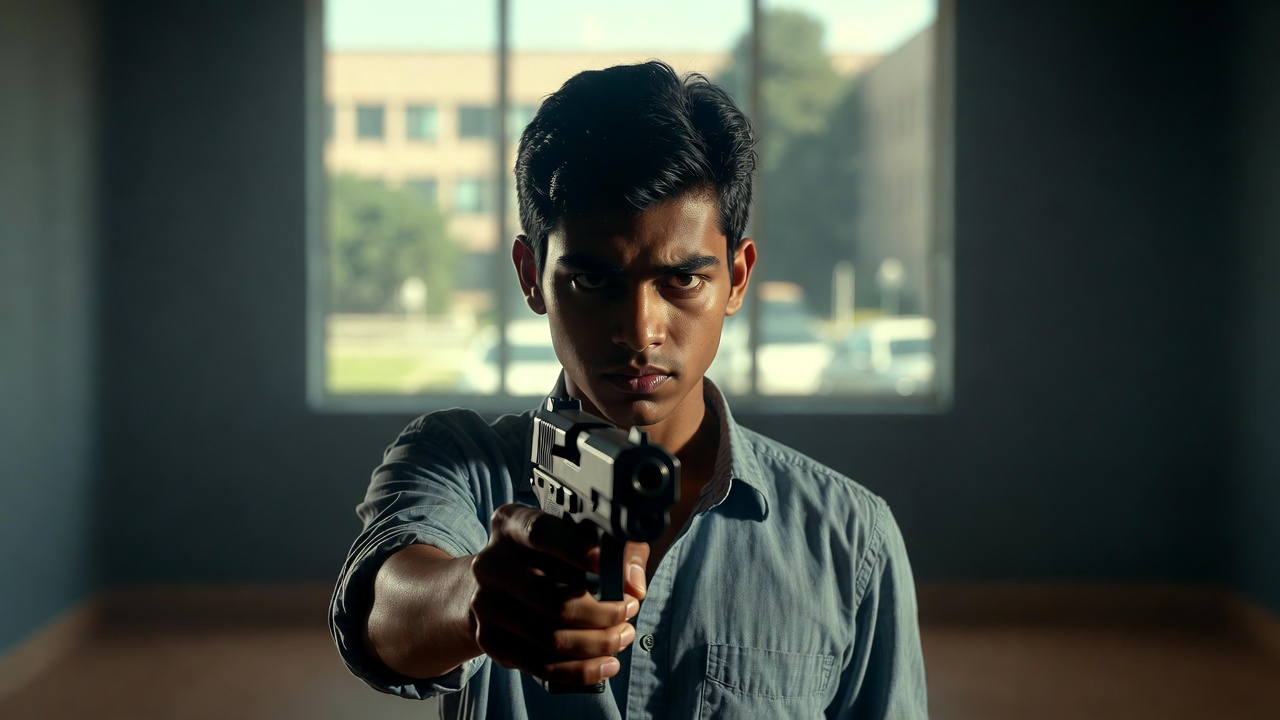 美国F1学生持枪视频病毒传播