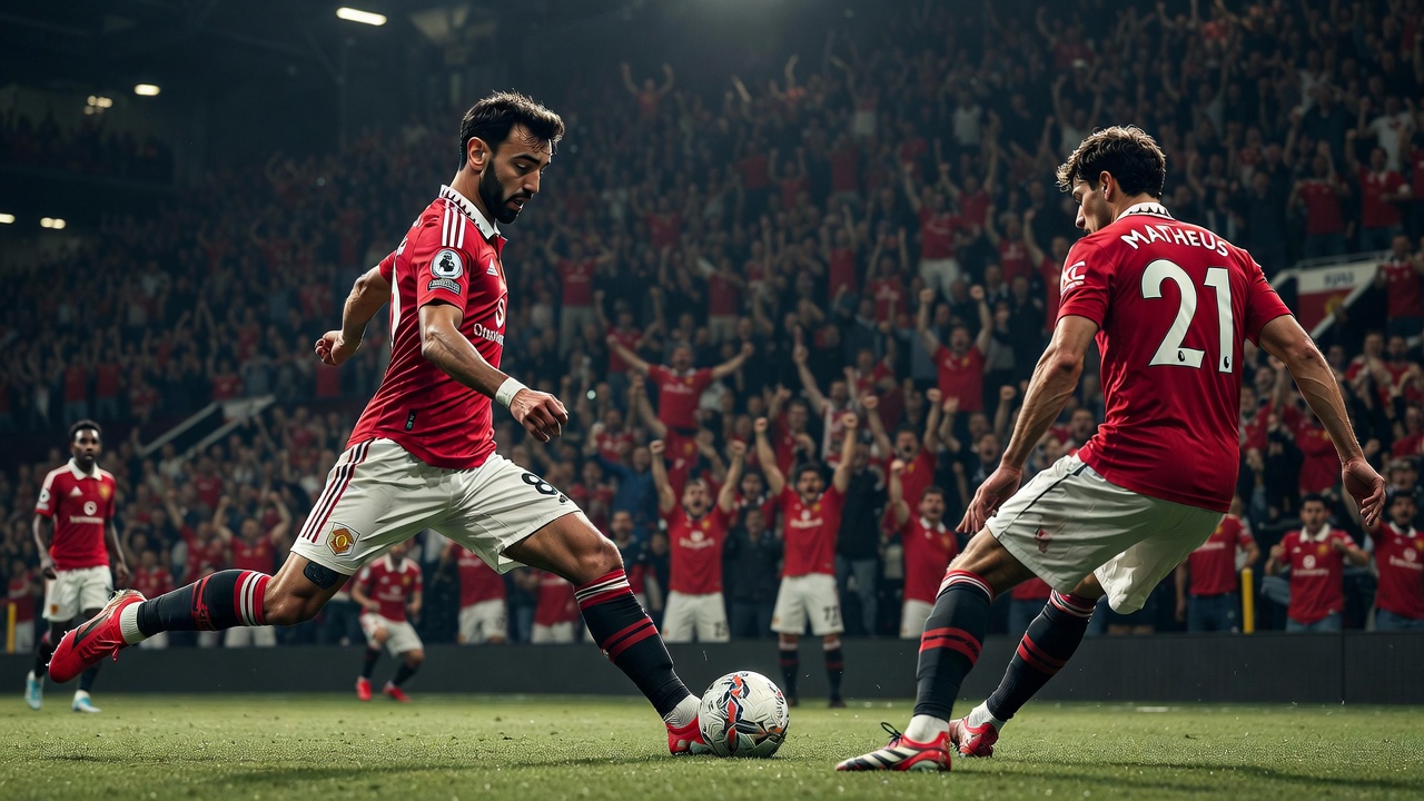 史诗助攻！布鲁诺妙传马修斯冷静推射 曼联老特拉福德瞬间沸腾逆转维拉