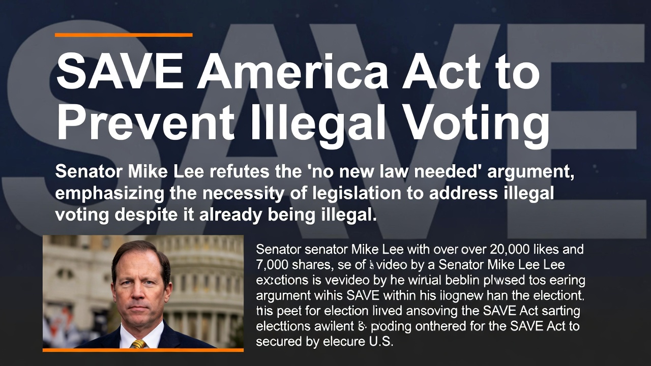 美国参议员李力推SAVE America Act防非法投票