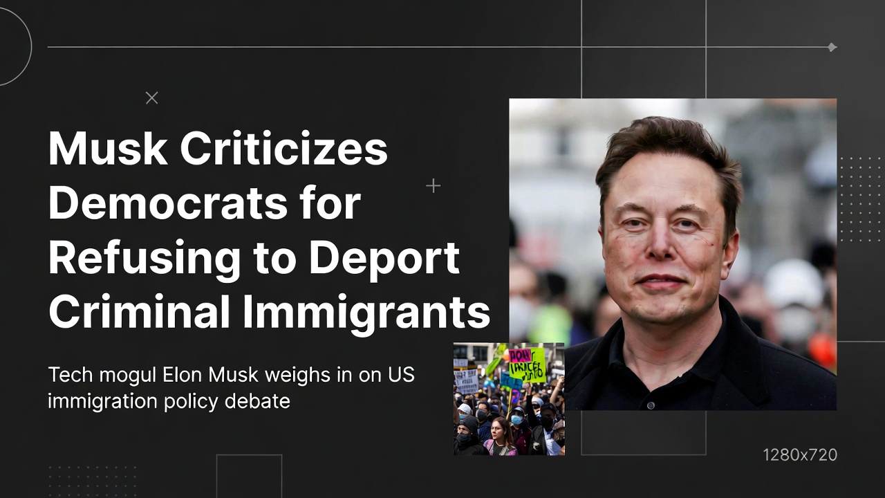 马斯克批民主党拒驱逐犯罪移民 马斯克批民主党拒驱逐犯罪移民