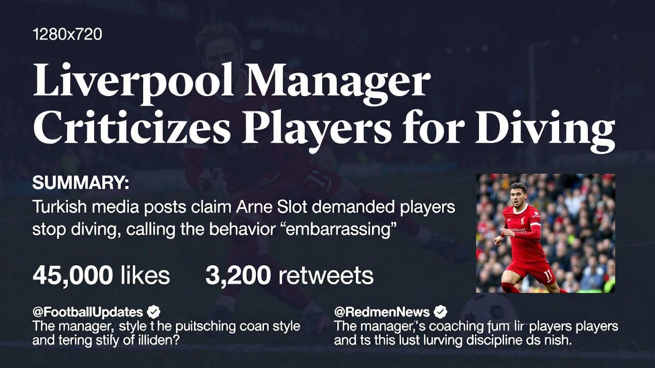利物浦主帅炮轰球员假摔